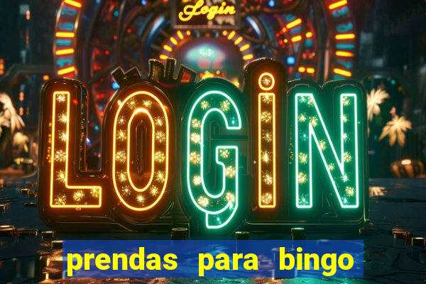 prendas para bingo de natal